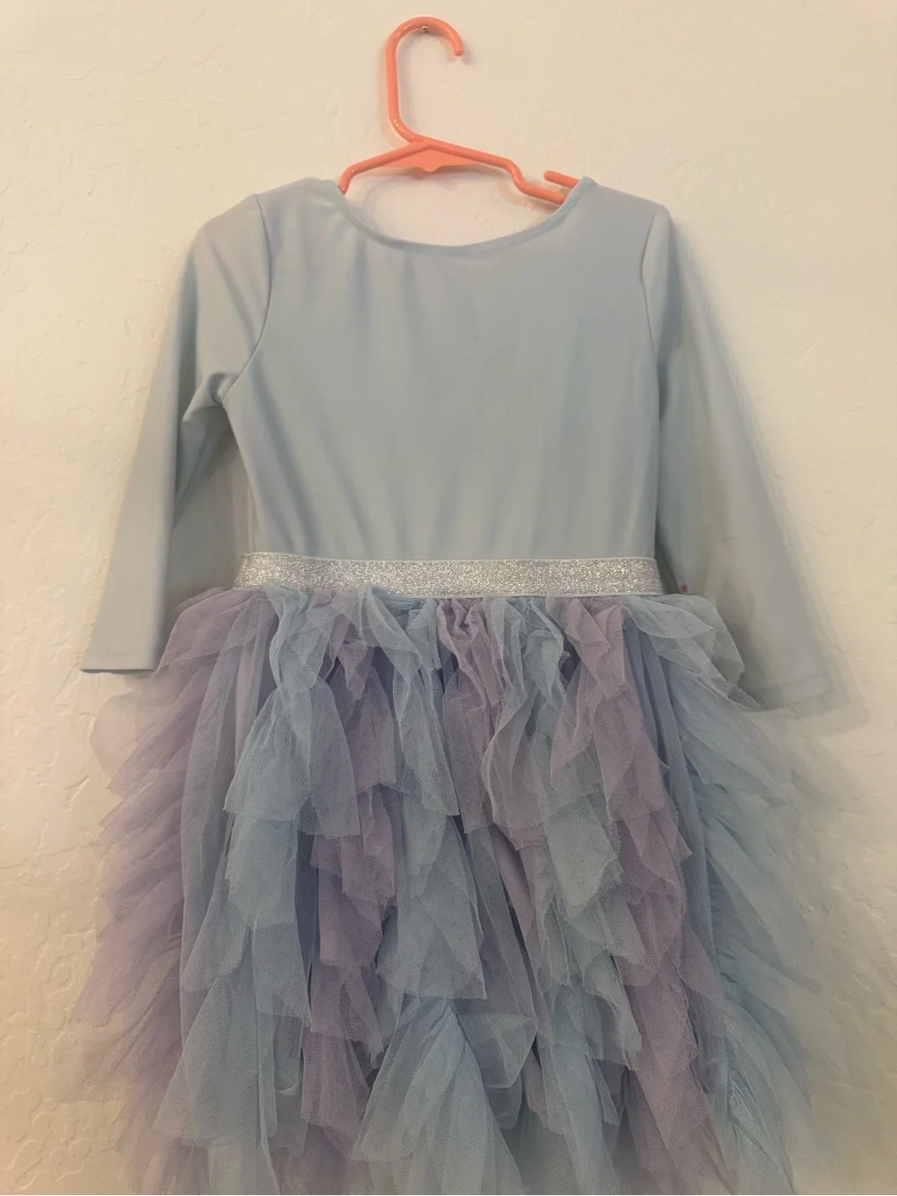 Disney Frozen Light Blue & Lavender Tulle Elsa Princess Dress